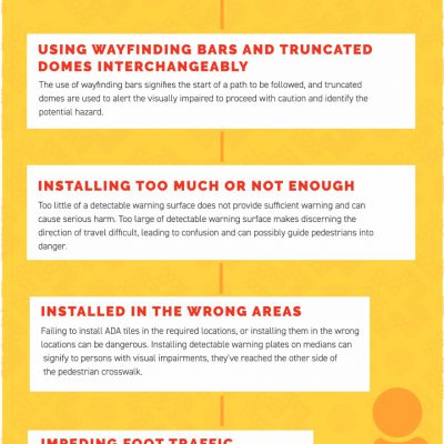 Common Mistakes to Avoid with Detectable Warning Tiles