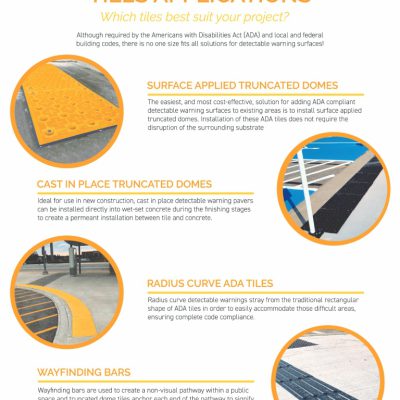 Detectable Warning Tiles Applications: Which tiles best suit your project?